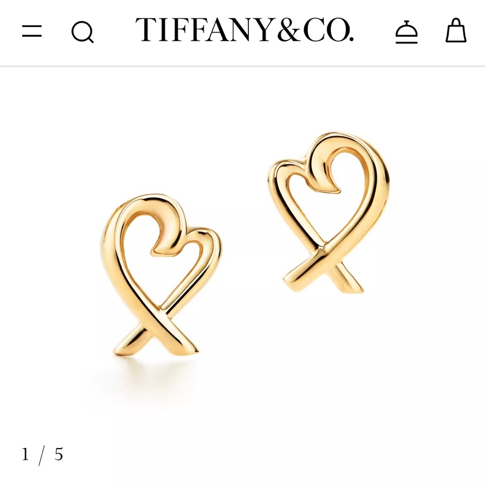 Tiffany & Co. Gold Heart Earrings